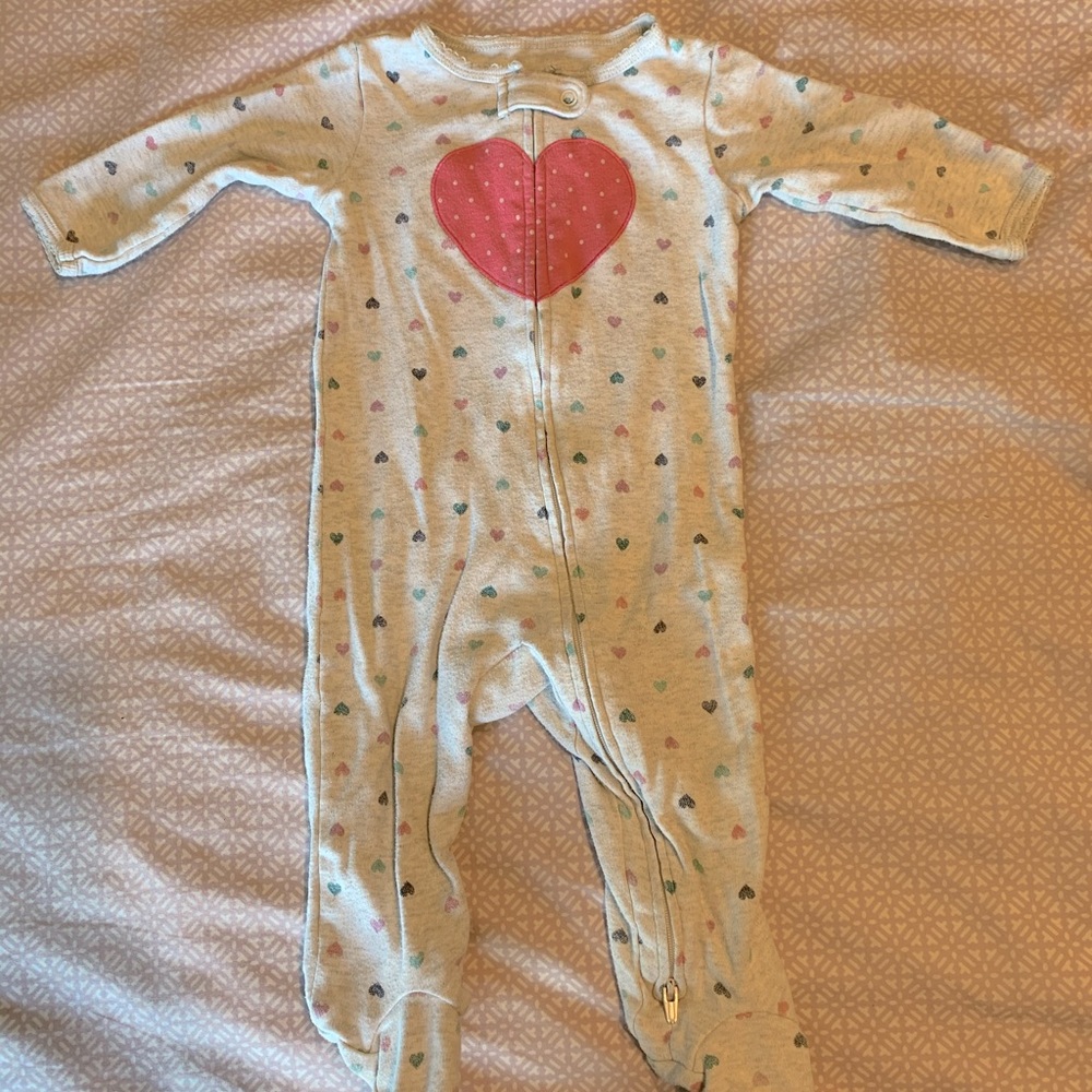 Size 9mo cotton footie pajamas